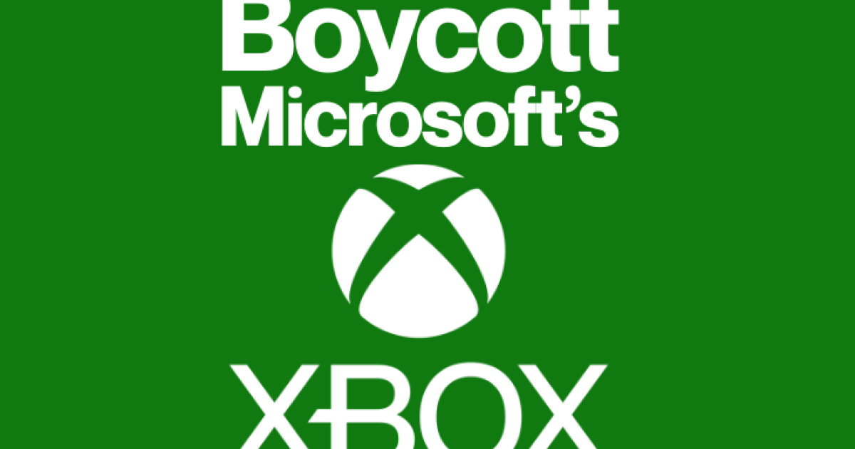 Boycott Microsoft's Xbox BDS Movement